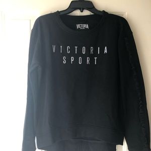 Victoria’s Secret Ruffle Sleeve Sweatshirt.